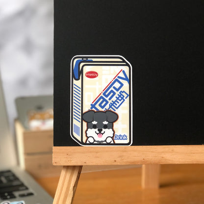 Schnauzer Stickers-Vita Soya Milk 史納莎貼紙-維他奶