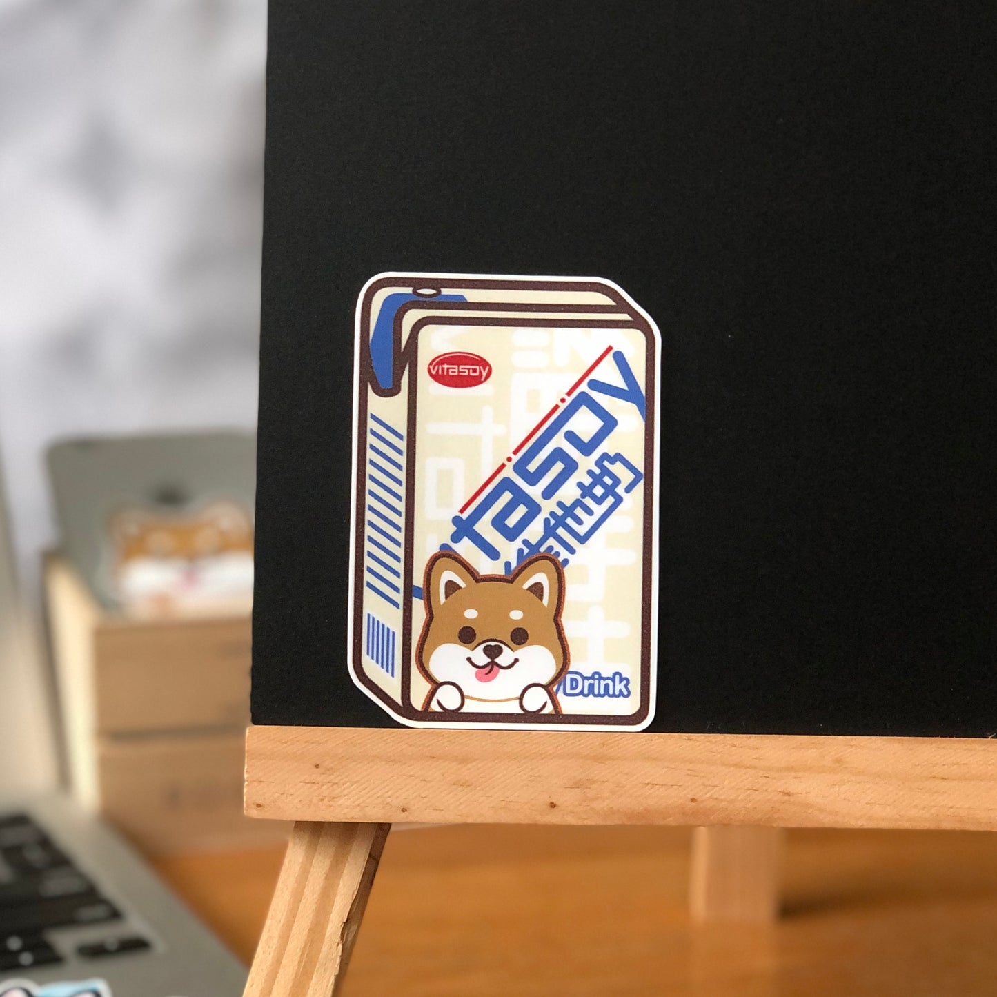 Shiba Stickers-Vita Soya Milk 柴犬貼紙-維他奶