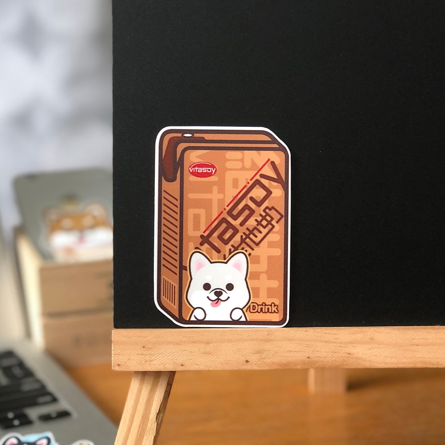 Shiba Stickers-Vita Soya Milk 柴犬貼紙-維他奶