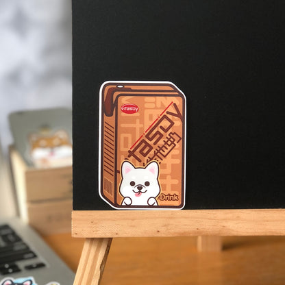 Shiba Stickers-Vita Soya Milk 柴犬貼紙-維他奶
